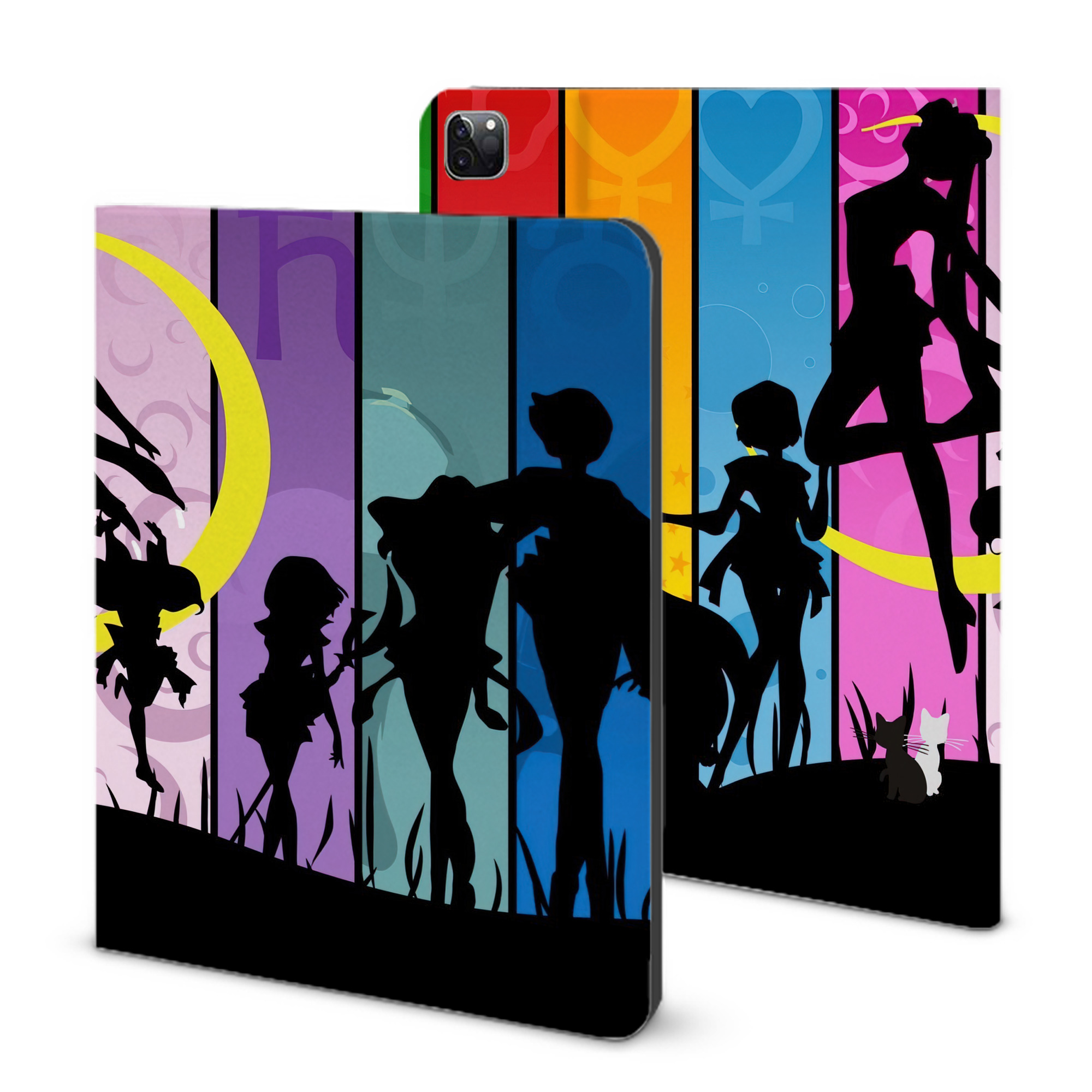 （画像用） 美少女戦士セーラームーン Sailor Moon IPad ケース ブック型 PUレザー TPU 耐衝撃 軽量 薄型 ペン収納なし 全面保護 IPad 各モデル対応